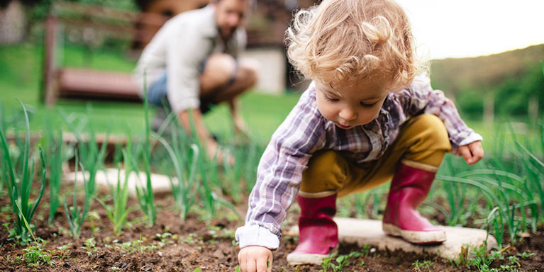 small child playing